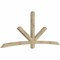 Ekena Millwork Alberta Rough Sawn Timber Gable Bracket, Douglas Fir, 108"W x 45"H x 4"D x 4"F, 10/12 Pitch GBW108X45X0404ALB00RDF - alternate 4